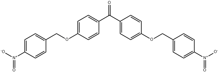 bis[4-[(4-nitrophenyl)methoxy]phenyl]methanone 结构式