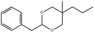 2-苄基-5-甲基-5-丙基-1,3-二恶烷 结构式
