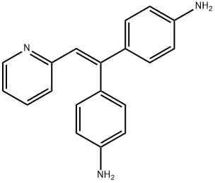 4-[1-(4-aminophenyl)-2-pyridin-2-yl-ethenyl]aniline 结构式
