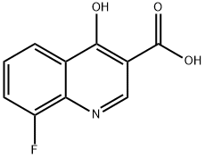 4-羟基-8-氟喹啉-3-甲酸 结构式