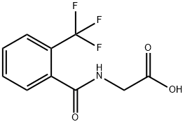 Glycine, N-[2-(trifluoromethyl)benzoyl]- 结构式