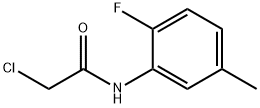 2-氯-N-(2-氟-5-甲基苯基)乙酰胺 结构式