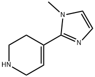 4-(1-甲基-1H-咪唑-2-基)-1,2,3,6-四氢吡啶 结构式