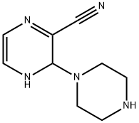 Pyrazinecarbonitrile, 3,4-dihydro-3-(1-piperazinyl)- (9CI) 结构式
