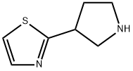 2-(吡咯烷-3-基)噻唑 结构式