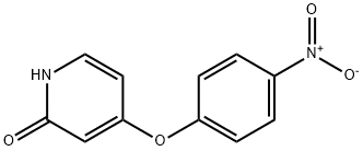 4-(4-硝基苯氧基)吡啶-2(1H)-酮 结构式