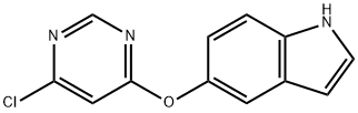5-((6-氯嘧啶-4-基)氧基)-1H-吲哚 结构式