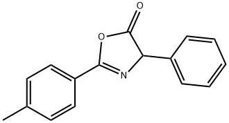 5(4H)-Oxazolone,  2-(4-methylphenyl)-4-phenyl- 结构式