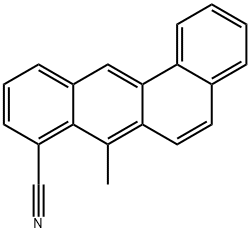 7-Methylbenz[a]anthracene-8-carbonitrile 结构式