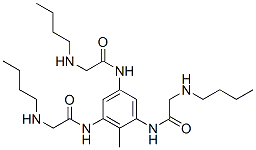 N-[3,5-bis[(2-butylaminoacetyl)amino]-2-methyl-phenyl]-2-butylamino-ac etamide 结构式