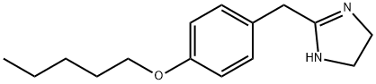 2-[(4-pentoxyphenyl)methyl]-4,5-dihydro-1H-imidazole 结构式
