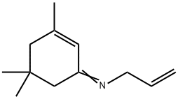 3,5,5-trimethyl-N-prop-2-enyl-cyclohex-2-en-1-imine 结构式