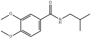 3,4-dimethoxy-N-(2-methylpropyl)benzamide 结构式