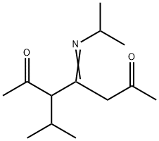 3-propan-2-yl-4-propan-2-ylimino-heptane-2,6-dione 结构式