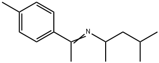 N-(4-methylpentan-2-yl)-1-(4-methylphenyl)ethanimine 结构式