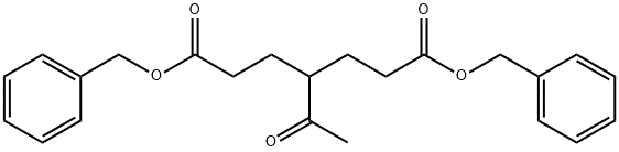 dibenzyl 4-acetylheptanedioate 结构式