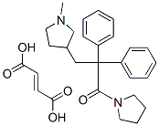 but-2-enedioic acid, 3-(1-methylpyrrolidin-3-yl)-2,2-diphenyl-1-pyrrol idin-1-yl-propan-1-one 结构式