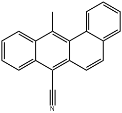 12-Methylbenz[a]anthracene-7-carbonitrile 结构式