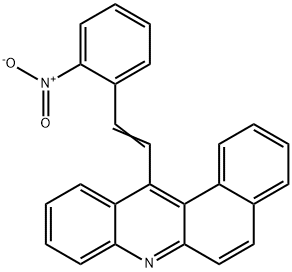 12-(o-Nitrostyryl)benz[a]acridine 结构式