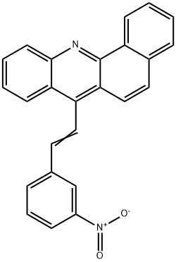 7-(m-Nitrostyryl)benz[c]acridine 结构式