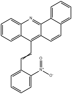 7-(o-Nitrostyryl)benz[c]acridine 结构式