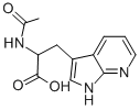 2-ACETYL-3-(1H-PYRROLO[2,3-B]PYRIDIN-3-YL)-DL-ALANINE 结构式