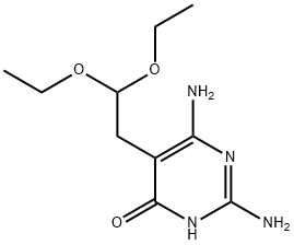 2,6-DIAMINO-5-(2,2-DIETHOXYETHYL)PYRIMIDIN-4-OL 结构式