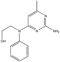 2-[(2-amino-6-methyl-pyrimidin-4-yl)-phenyl-amino]ethanol 结构式