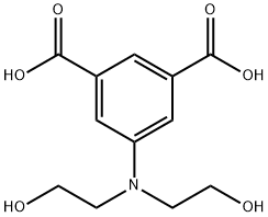 5-(bis(2-hydroxyethyl)amino)benzene-1,3-dicarboxylic acid 结构式