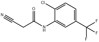 乙酰胺,N-[2-氯-5-(三氟甲基)苯基]-2-氰基- 结构式
