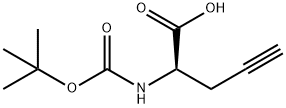 Boc-D-炔丙基甘氨酸 结构式