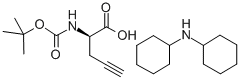 BOC-D-2-炔丙基甘氨酸 二环己基铵盐 结构式