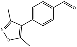 4-(3,5-二甲基异噁唑-4-基)苯甲醛 结构式