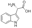 (S)-2-氨基-2-(1H-吲哚-3-基)乙酸 结构式