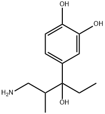 1,2-Benzenediol, 4-(3-amino-1-ethyl-1-hydroxy-2-methylpropyl)- (9CI) 结构式