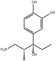 1,2-Benzenediol, 4-[(1R,2R)-3-amino-1-ethyl-1-hydroxy-2-methylpropyl]- (9CI) 结构式