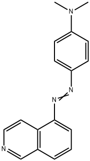5-[(p-Dimethylaminophenyl)azo]isoquinoline 结构式