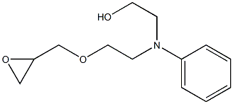 2-[N-[2-[(2,3-Epoxypropan-1-yl)oxy]ethyl]anilino]ethanol 结构式