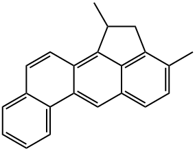 1,2-Dihydro-1,3-dimethylbenz[j]aceanthrylene 结构式