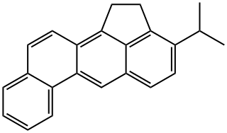 3-Isopropyl-1,2-dihydrobenz[j]aceanthrylene 结构式