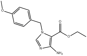 Ethyl 4-amino-1-benzyl-1H-imidazole-5-carboxylate 结构式