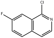 1-CHLORO-7-FLUOROISOQUINOLINE 结构式