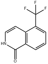 1-羟基-5-三氟甲基异喹啉 结构式