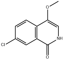 7-氯-4-甲氧基-1,2-二氢异喹啉-1-酮 结构式