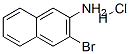 3-bromonaphthalen-2-amine hydrochloride 结构式