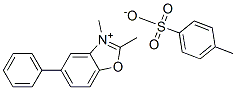 2,3-dimethyl-5-phenylbenzoxazolium p-toluenesulphonate 结构式