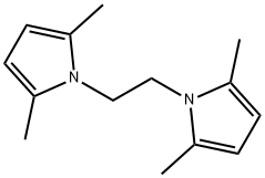 1,2-双(2,5-二甲基-1H-吡咯-1-基)乙烷 结构式