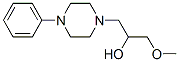 1-methoxy-3-(4-phenylpiperazin-1-yl)propan-2-ol 结构式