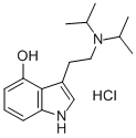 4-羟基-N,N-二(异)丙基色胺盐酸盐 结构式