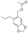 (6-propylbenzo[1,3]dioxol-5-yl)methyl acetate 结构式